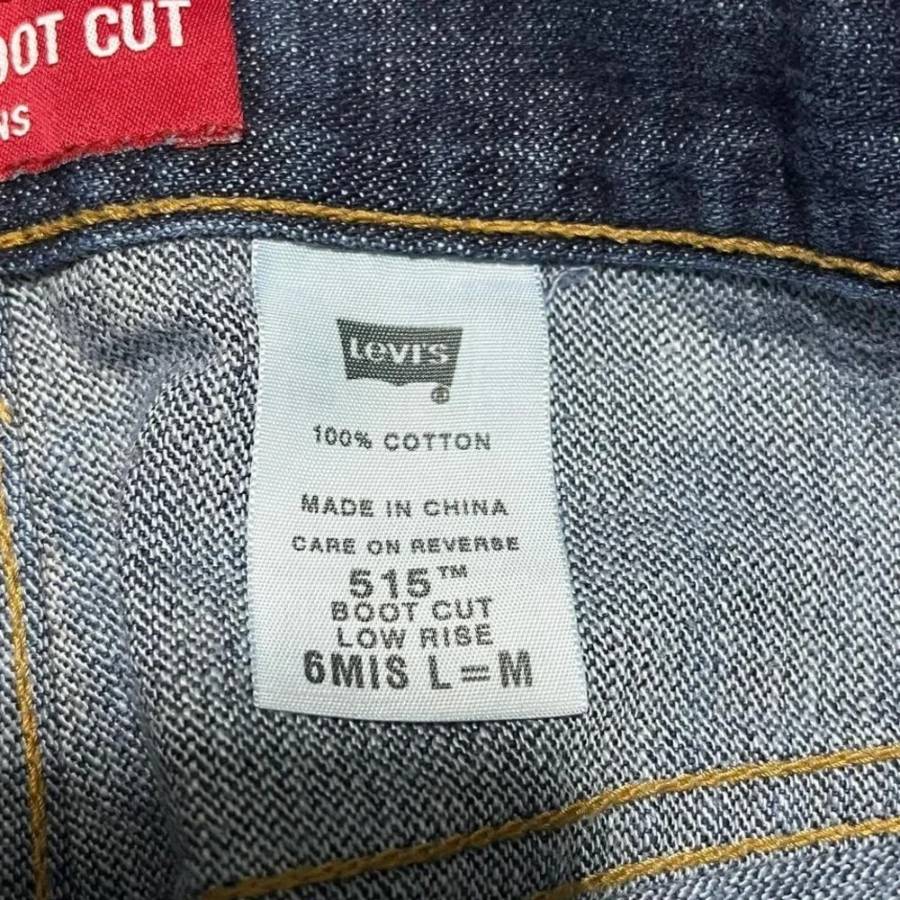 Levis 515 Nouveau Bootcut Jeans Womens 6 (31x32) Blue‎ Low Rise Western Y2K